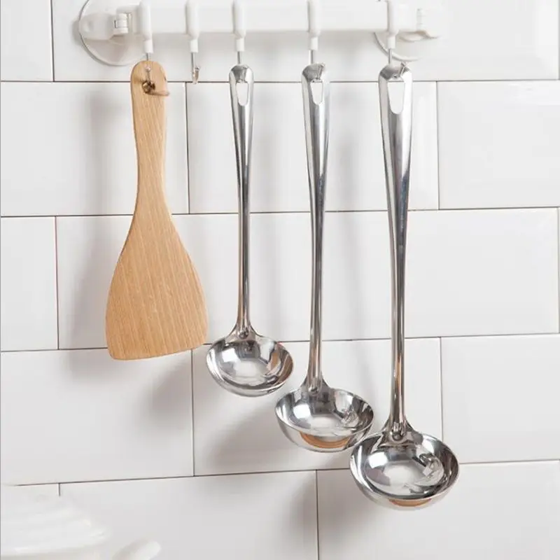 Большая утолщенная ложка для супа из нержавеющей стали кухонная утварь рисовый