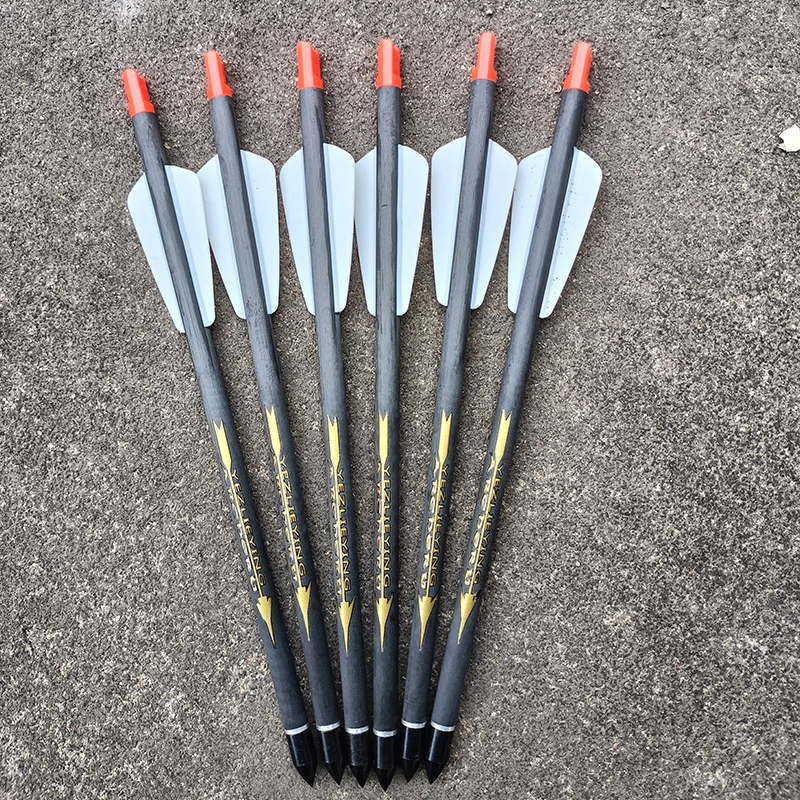 Bolts 7.5inch Pure Carbon  Arrow Bolts For Crossbow Ek System R9 Hunting Archery Shooting