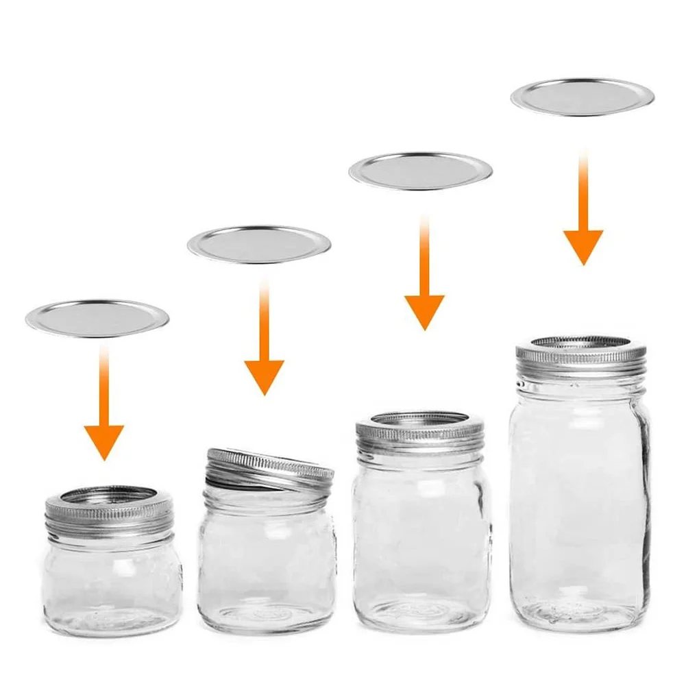 10 шт. круглое металлическое кольцо Обычная/Широкая крышка разделенного типа