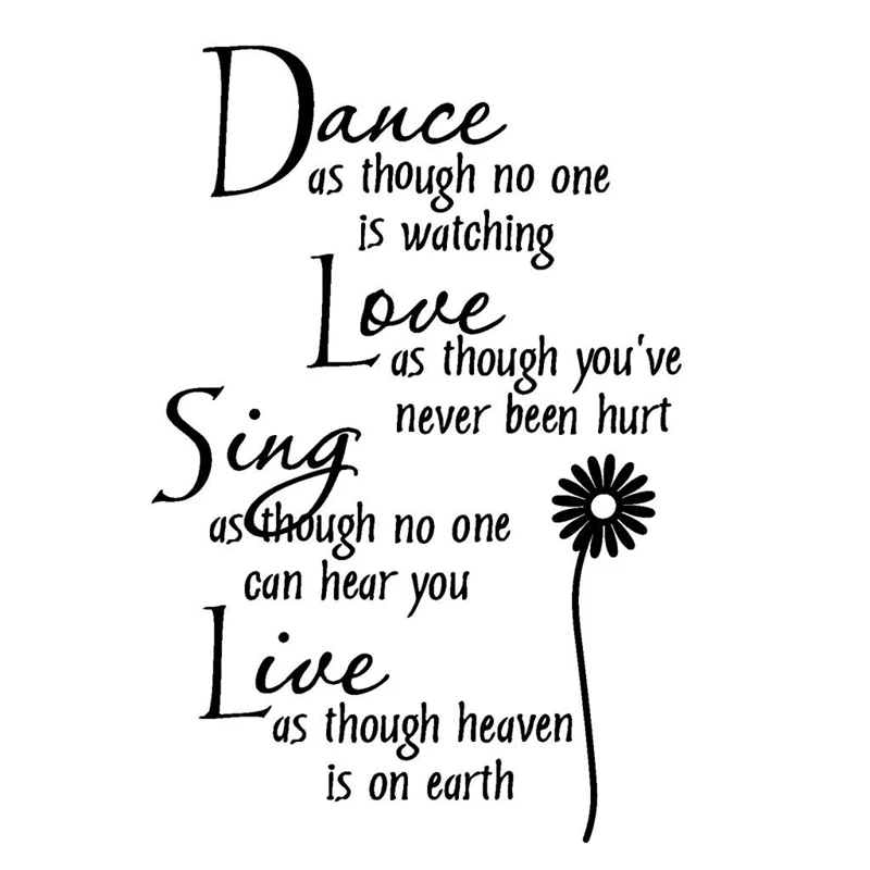 &quotТанцуйте так как будто никто не наблюдает за любовью вы никогда страдали от
