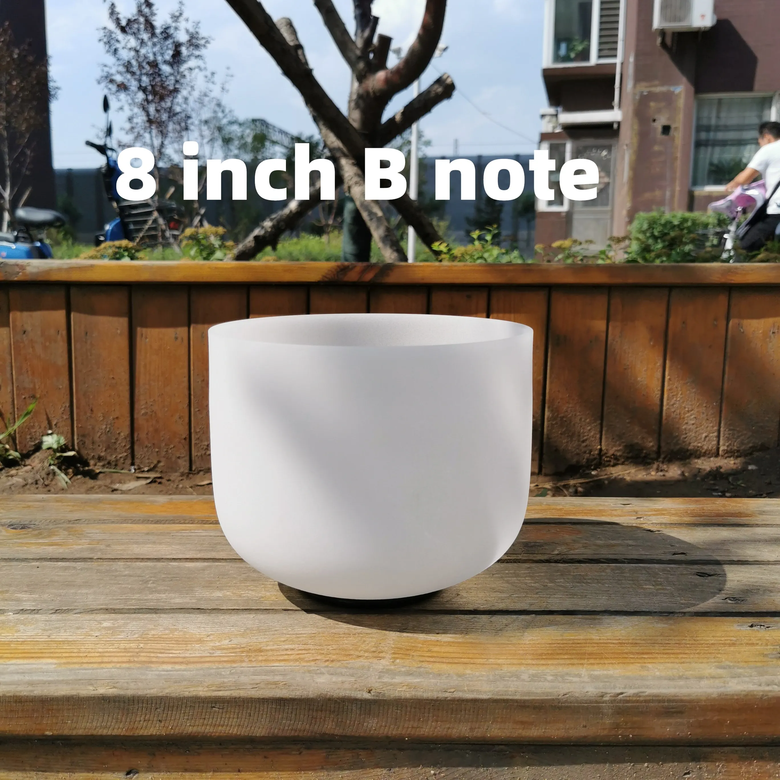 B note кварцевая Хрустальная Поющая чаша корона чакра 8 дюймов с замшевым