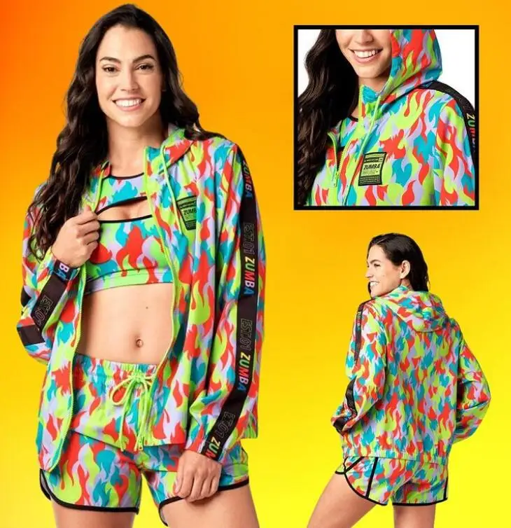 

Облегающая одежда ZUMBA ZIN женская Трикотажная хлопковая одежда zumba одежда для фитнеса модная одежда 2650