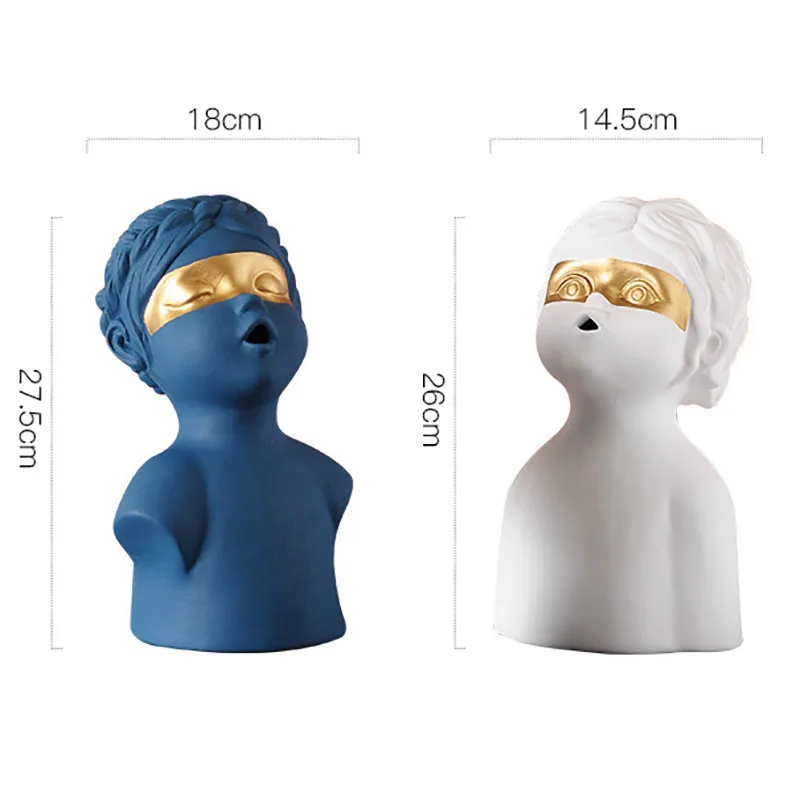 

Creative Portrait Decoration Art Modern Living Room TV Cabinet Entrance Wine Cabinet Bookshelf Home Craft Decorations