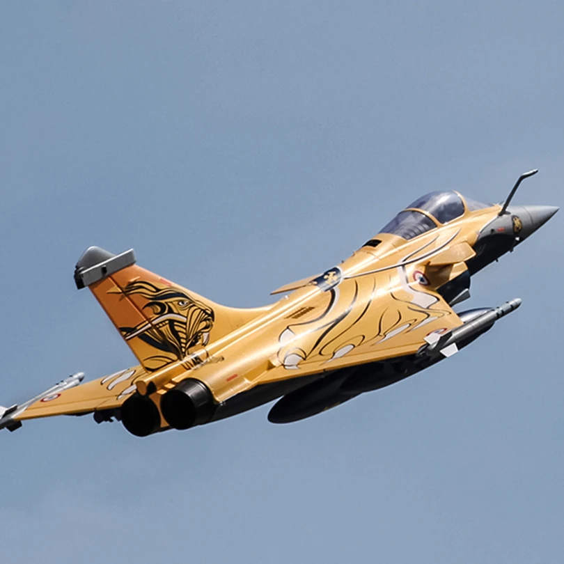 Радиоуправляемый самолет FMS 80 мм Ducted Fan EDF Jet Rafale Dassaul 6CH с клапанами убирает