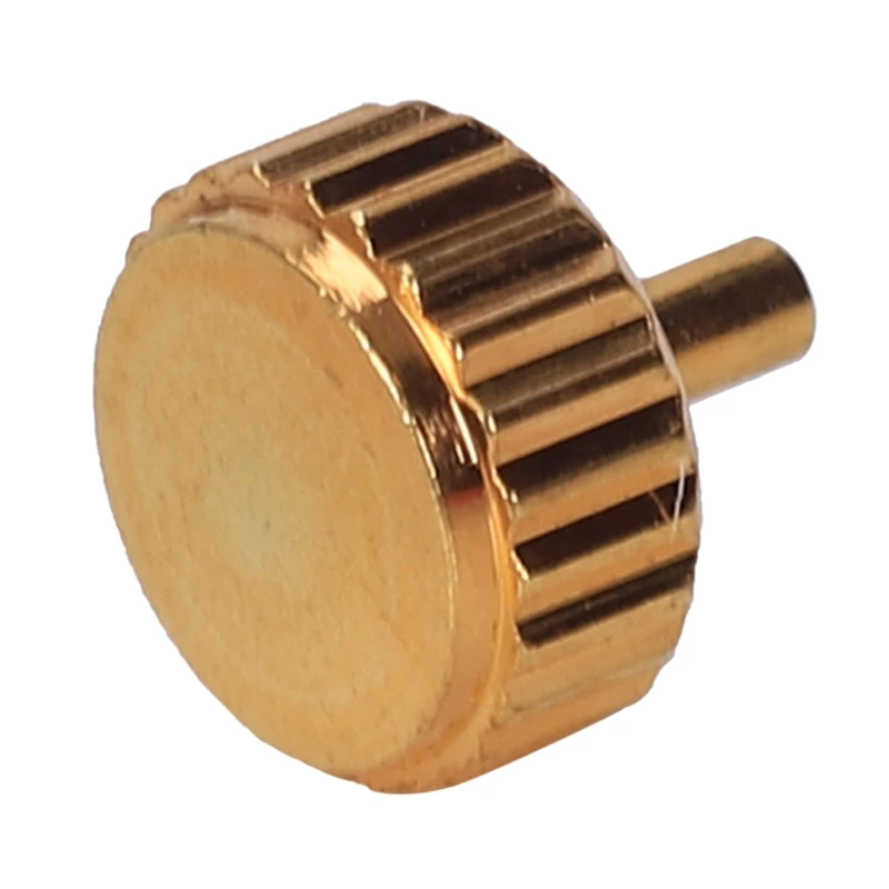 Waterproof Watch Crown Parts Replacement Assorted Gold & Silver Dome Flat Head Watch Accessories Repair Tool Kit for Watchmaker