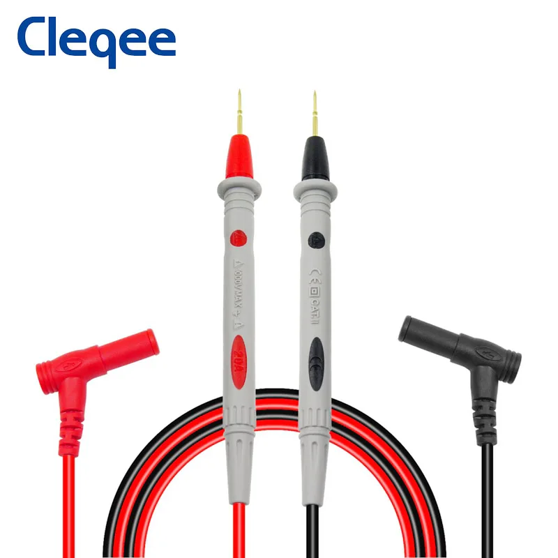 Cleqee P1502 2 шт. датчики для мультиметра с остро заточенными иглы универсальные зонд