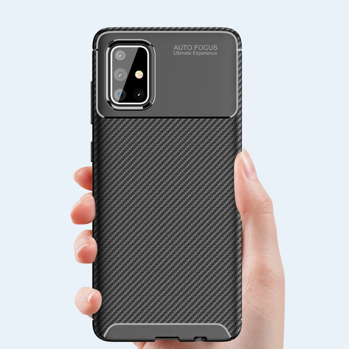 Carbon Fiber Texture Brushed Case for Samsung Galaxy A51 A71 S11 Plus S11e Silicone Shockproof Phone Cover | Мобильные телефоны и