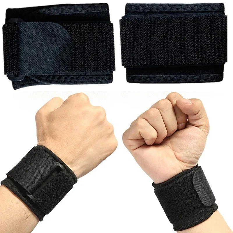 

Adjustable Sport Wristbands Wrist Support Bracers Gym Sport Basketball Carpal Wrist Protector Weightlifting Safety Wrist Strap