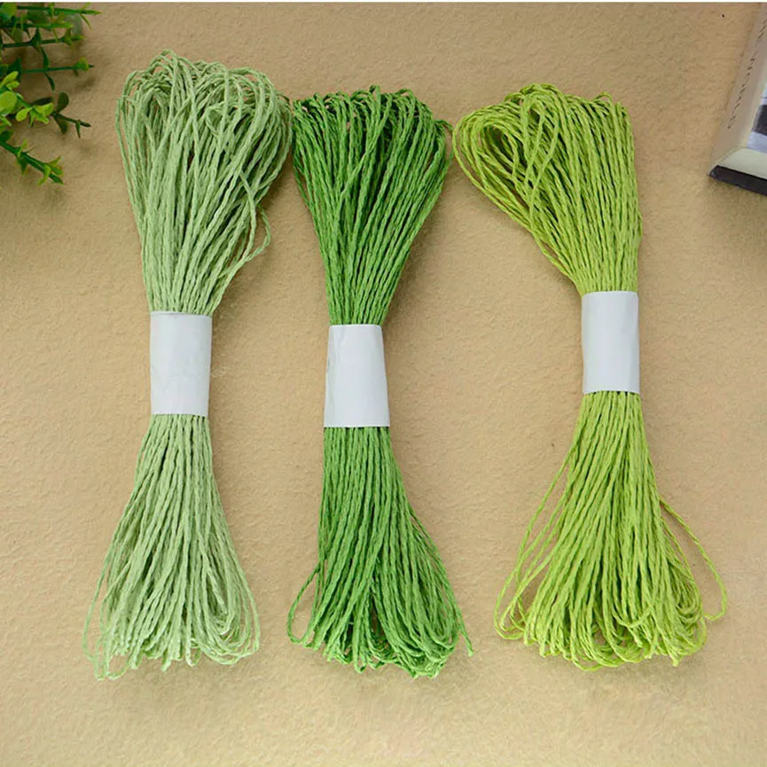 100 г/шт. соломенная пряжа из рафии для вязания крючком от солнца с защитой УФ-лучей