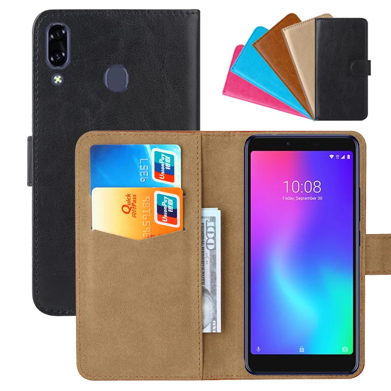 

Luxury Wallet Case For ZTE Libero S10 PU Leather Retro Flip Cover Magnetic Fashion Cases Strap