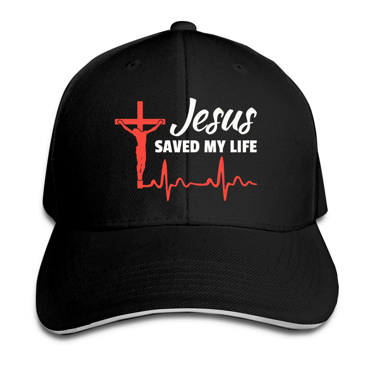 

Jesus Saved My Life man's womans Fashionable breathable Hip hop caps