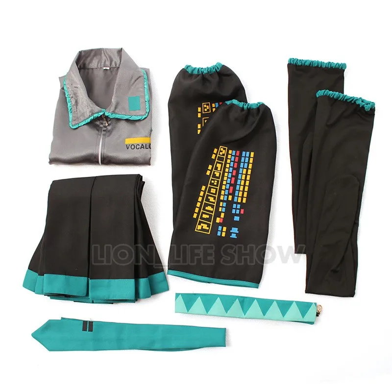 Парик для косплея Мику из аниме платье начинающих будущего косплей костюмы на