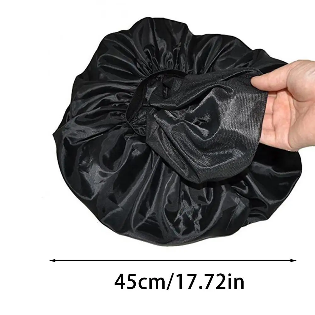 

High Quality Super Giant Nightcap Women Hair Care Waterproof Shower Cap Large Satin Silk Nightcap Luxurio
