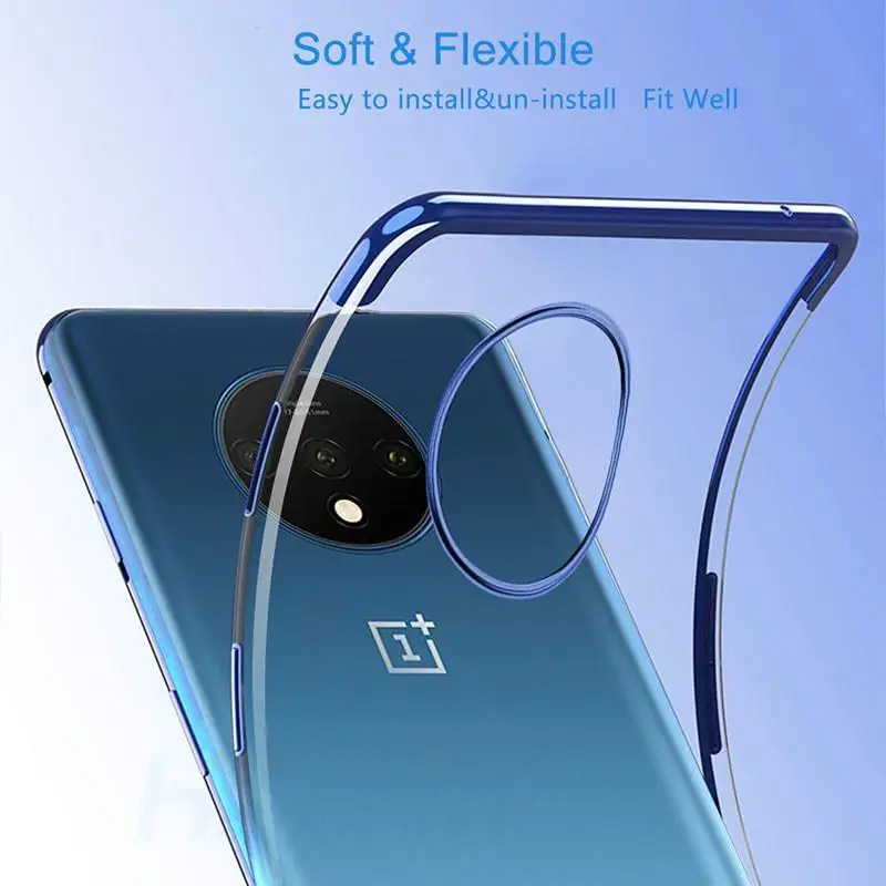 Силиконовый чехол с лазерным покрытием для OnePlus 7T 7 Pro Чехол 6T 5T 6 A5010 Роскошный