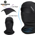 ROCKBROS летняя маска для лица шарф из льдовой ткани велосипедные головные уборы для бега рыбалки шеи Защита от УФ-лучей Спортивная Балаклава