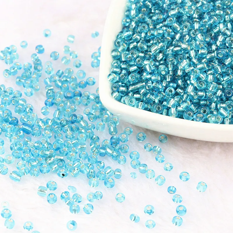 Чешские стеклянные бусины с серебристой подкладкой 400 шт. 3 мм для изготовления