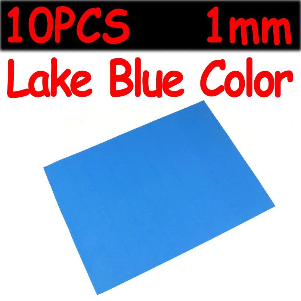 10PCS 1mm Lake Blue Wifreo 10 шт. 24 см X 18 см тонкий брезент на палатку мягкая пена 1 мм муха связывание и материалы для рукоделия хопперы муравьи и жуки мухи Материалы корпуса - Цвет: 10PCS 1mm Lake Blue