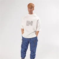 16 scale male soldier clothes cc006 loose print t shirt model trendy korean top for 12 action figure body toys doll