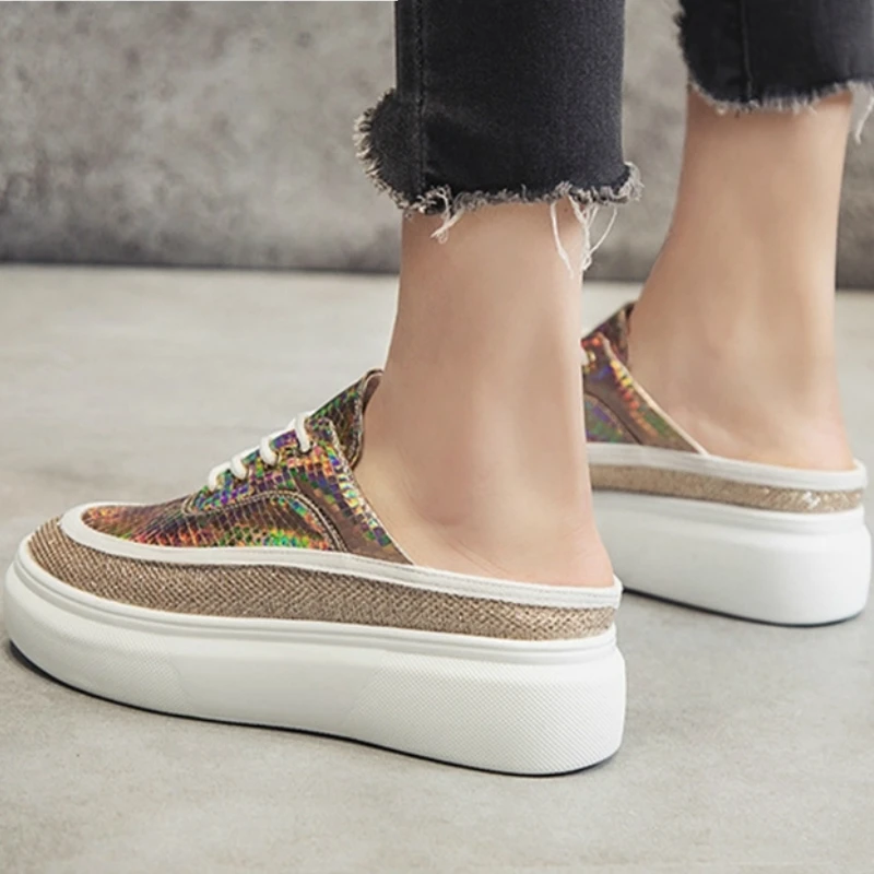 

Women's Slippers 2020 Summer Fashion High Heels Shoes For Woman Summer Slippers Lace up Female Comfortable Slipper Shoes AA-401