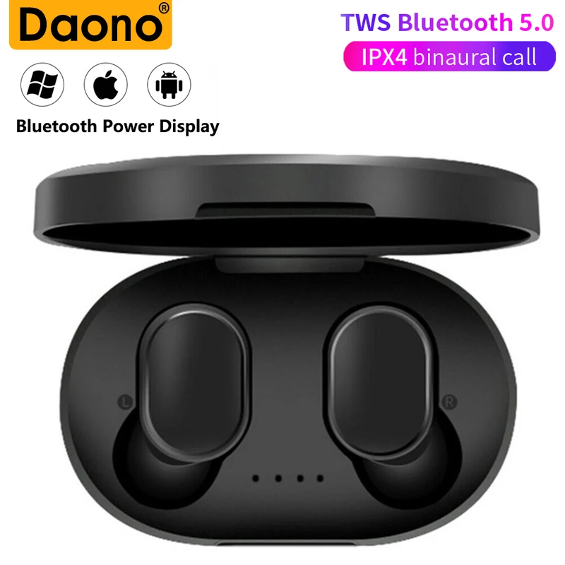 A6S TWS Bluetooth гарнитура PK Redmi Airdots беспроводные наушники 5 0 с шумоподавлением