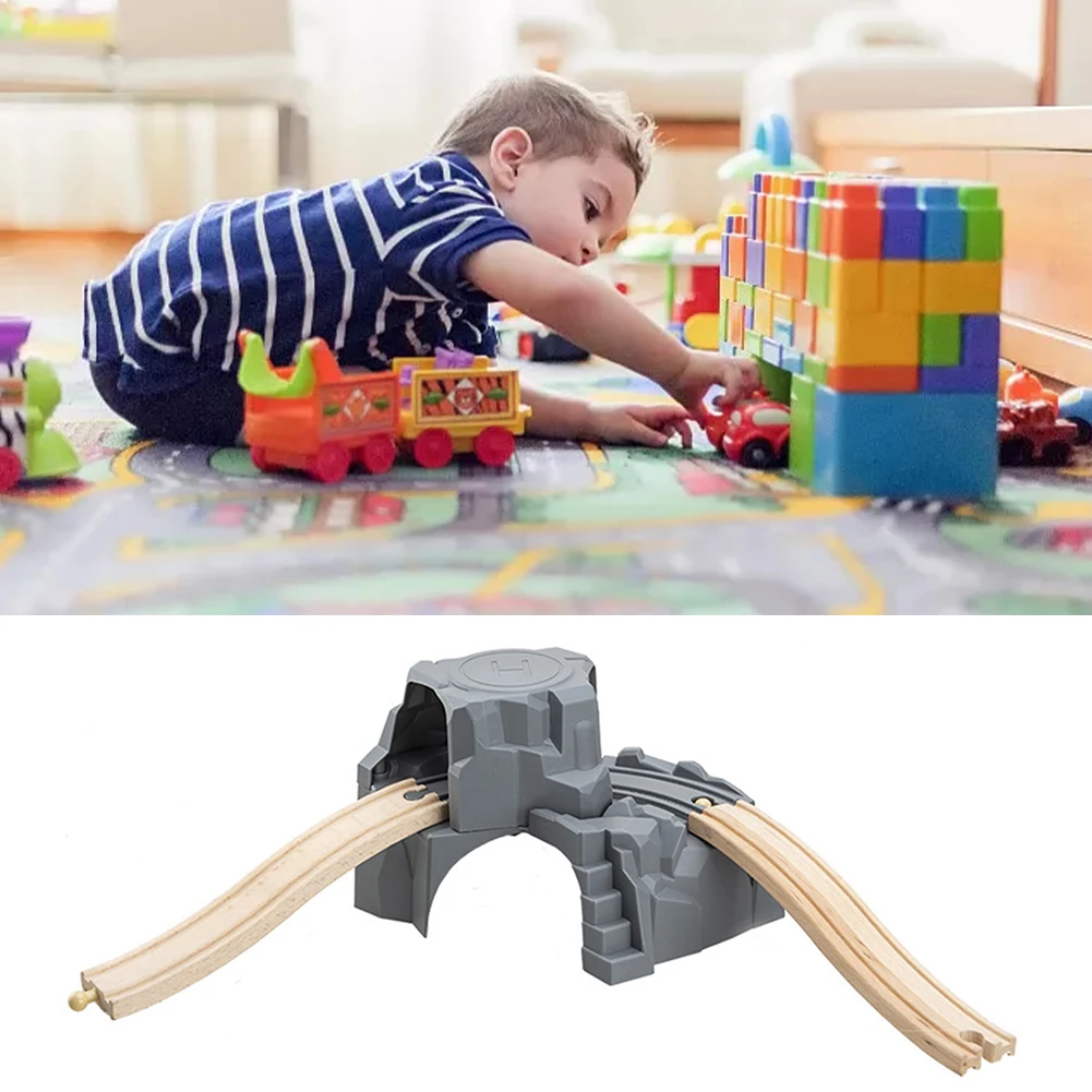 

Kids Toy Intelligence Development Cave Boys Girls Toddlers Hobby Landscape Mountain Tunnel Railway Model Scene Birthday Gifts