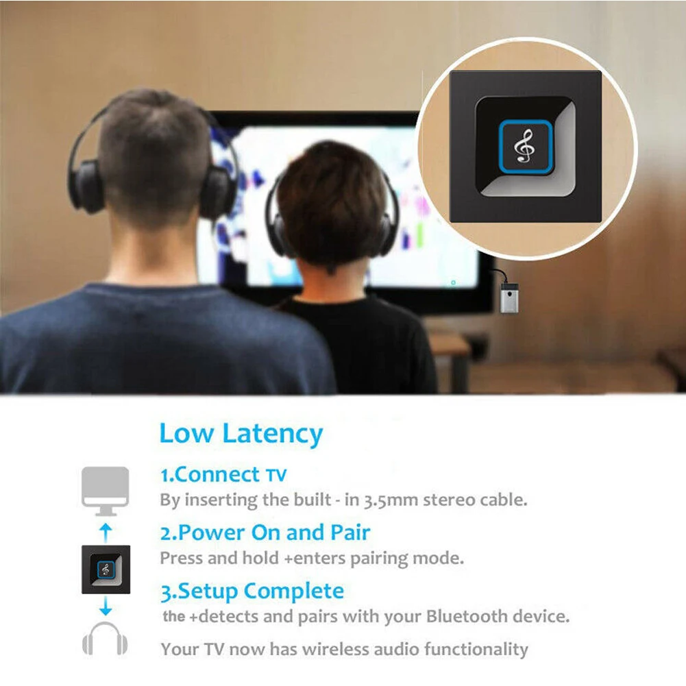 2 в 1 Профессиональный портативный внешний аудио адаптер подключи и играй Bluetooth tv 3