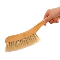 counter duster soft bristles debris dust hair cleaning brush with wood handle for bed sheets clothes sofa carpet