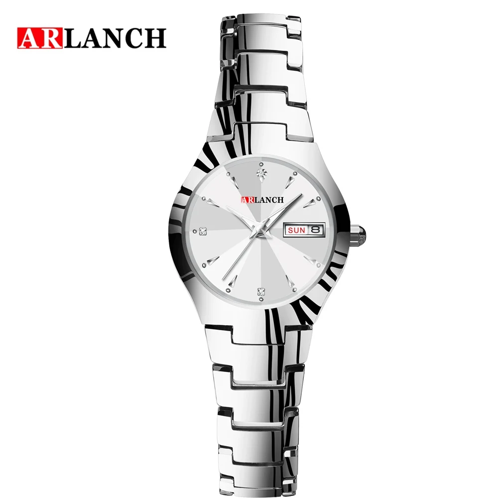 Lady silver ARLANCH новые брендовые парные часы мужские часы женские из нержавеющей стали модные часы reloj hombre reloj mujer - Цвет: Lady silver