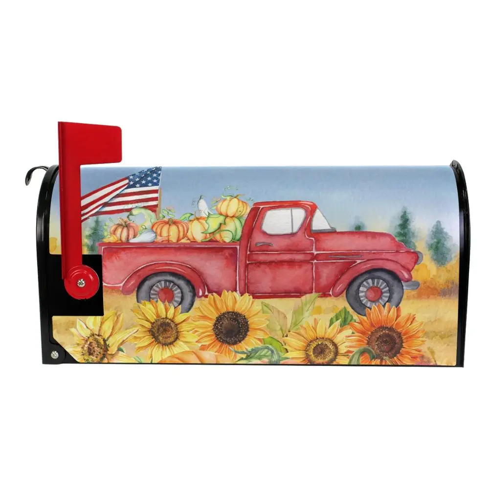 Магнитный чехол для ящика с подсолнухами американский флаг декоративная