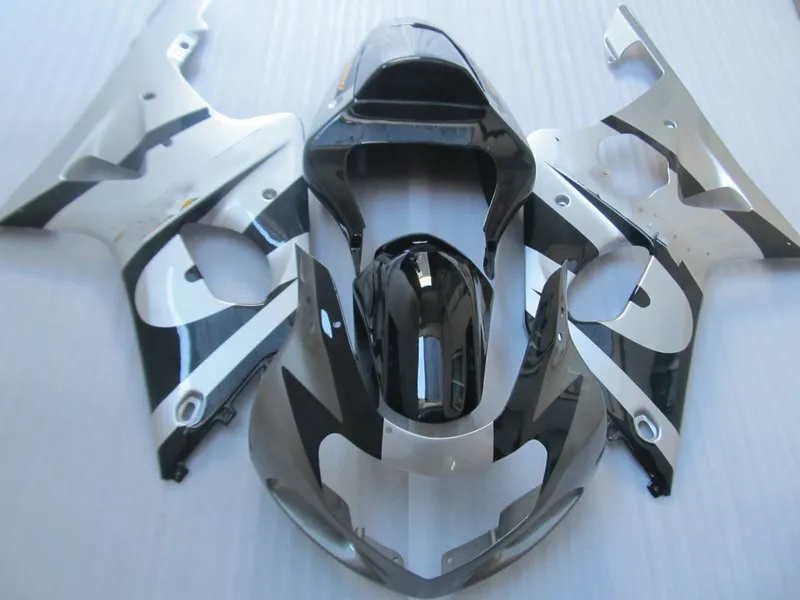 Комплект обтекателей для мотоцикла GSXR1000 K2 00 01 02 GSXR 1000 2000 2001 2002 ABS серебристый