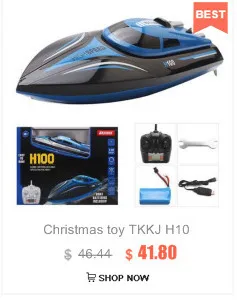 TKKJ игрушечная лодка H101 2,4 ГГц Высокая скорость 30 км/ч 180 градусов флип с сервоприводом лодки с дистанционным управлением хобби игрушки для детей Подарки VS H100