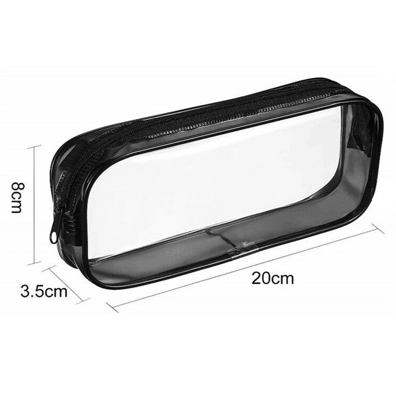 

Bear Sticker Pencil Case Wind Storage Bag Transparent Cute School Supplies Student Stationery Gifts