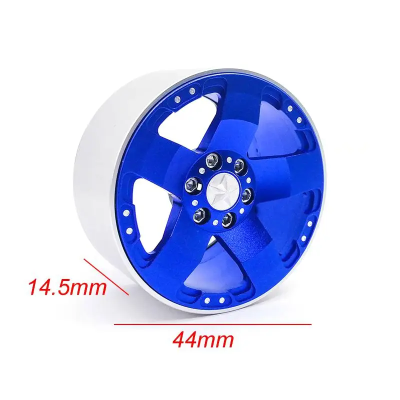 LeadingStar Beadlock Колесные диски концентратор 2 дюймов CNC для 1/10 RC SCX10 Рейф 90018 Рок