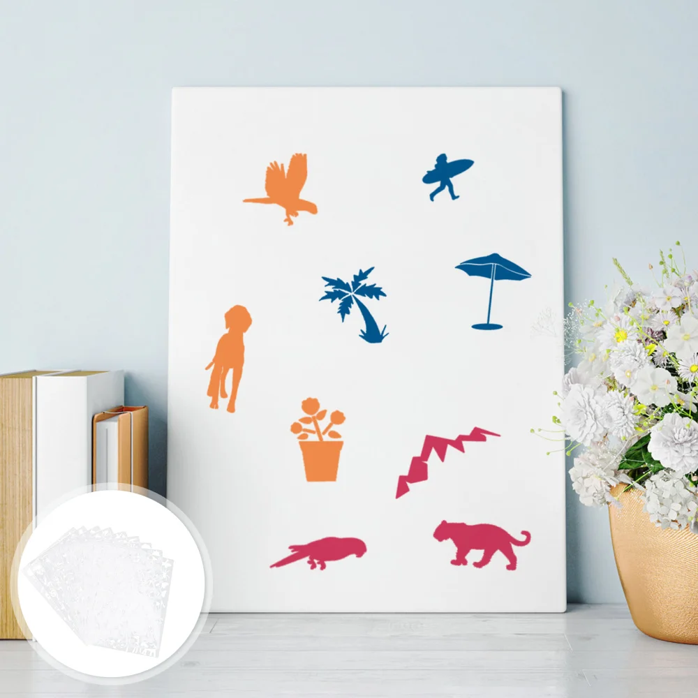 

9pcs Animal Drawing Template Funny Drawing Stencil DIY Painting Stencil