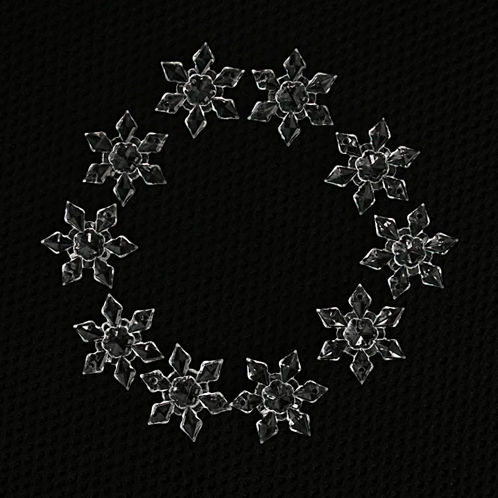 20 шт./упак. Рождественская Снежинка в форме Прозрачный Акриловые