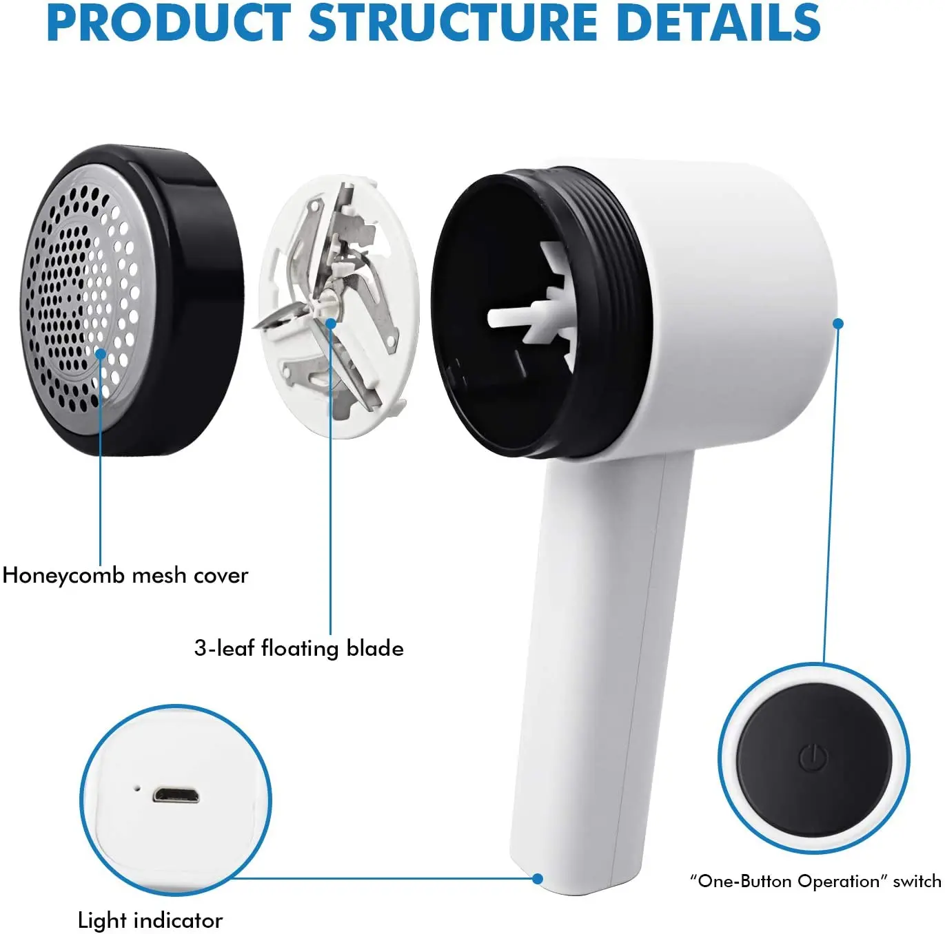 

Portable Electric Clothes Lint Trimmer Usb Hair Ball Trimmer Sweater Shaver Lint Pellets Cut Machine Efficient Clean Fuzz Remove