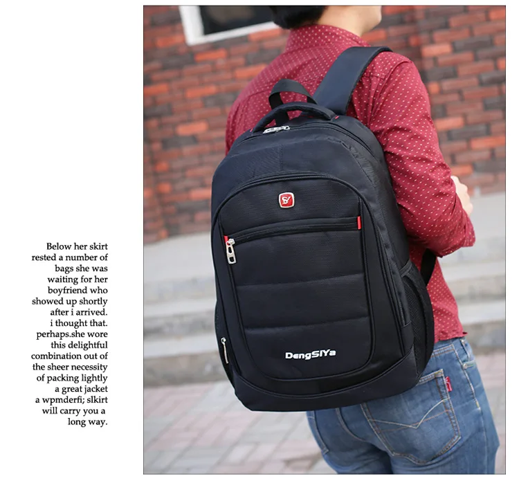 Manufacturer new casual shoulder bag male business computer bag outdoor sports travel backpack Oxford cloth
