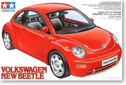 

Пластиковая сборка Tamiya, модель автомобиля, игрушка масштаб 1/24, VW New Beetle, коллекция для взрослых, набор для сборки «сделай сам» 24200