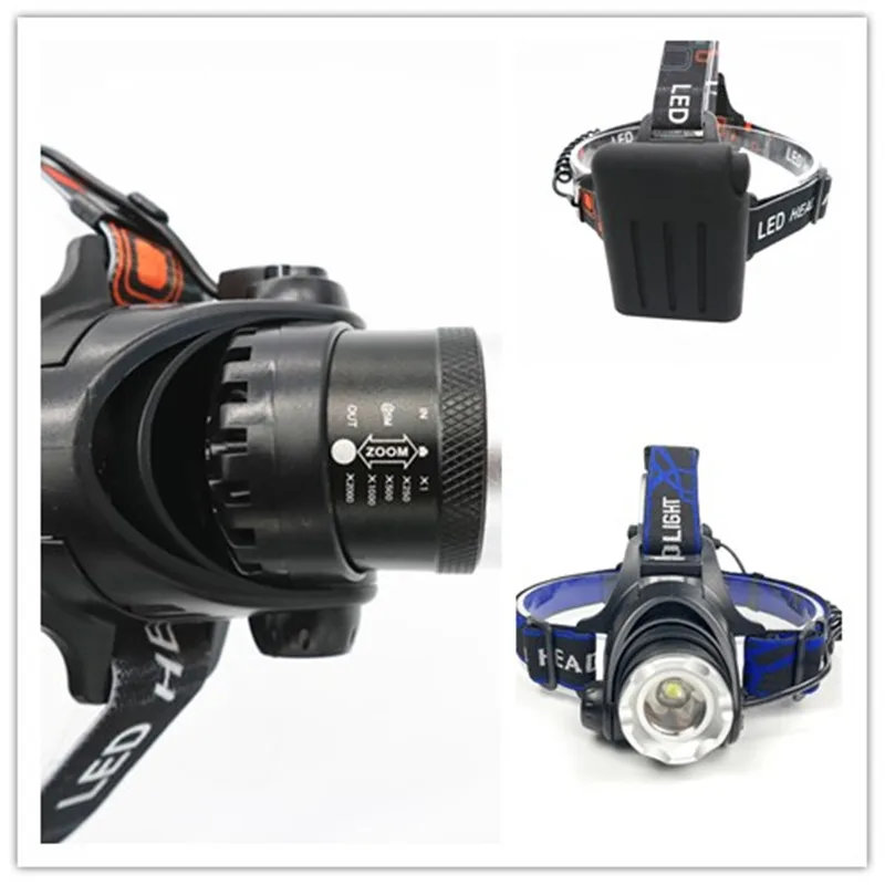 DUI T6 18650 мощный перезаряжаемый налобный фонарь для рыбалки велосипеда 4