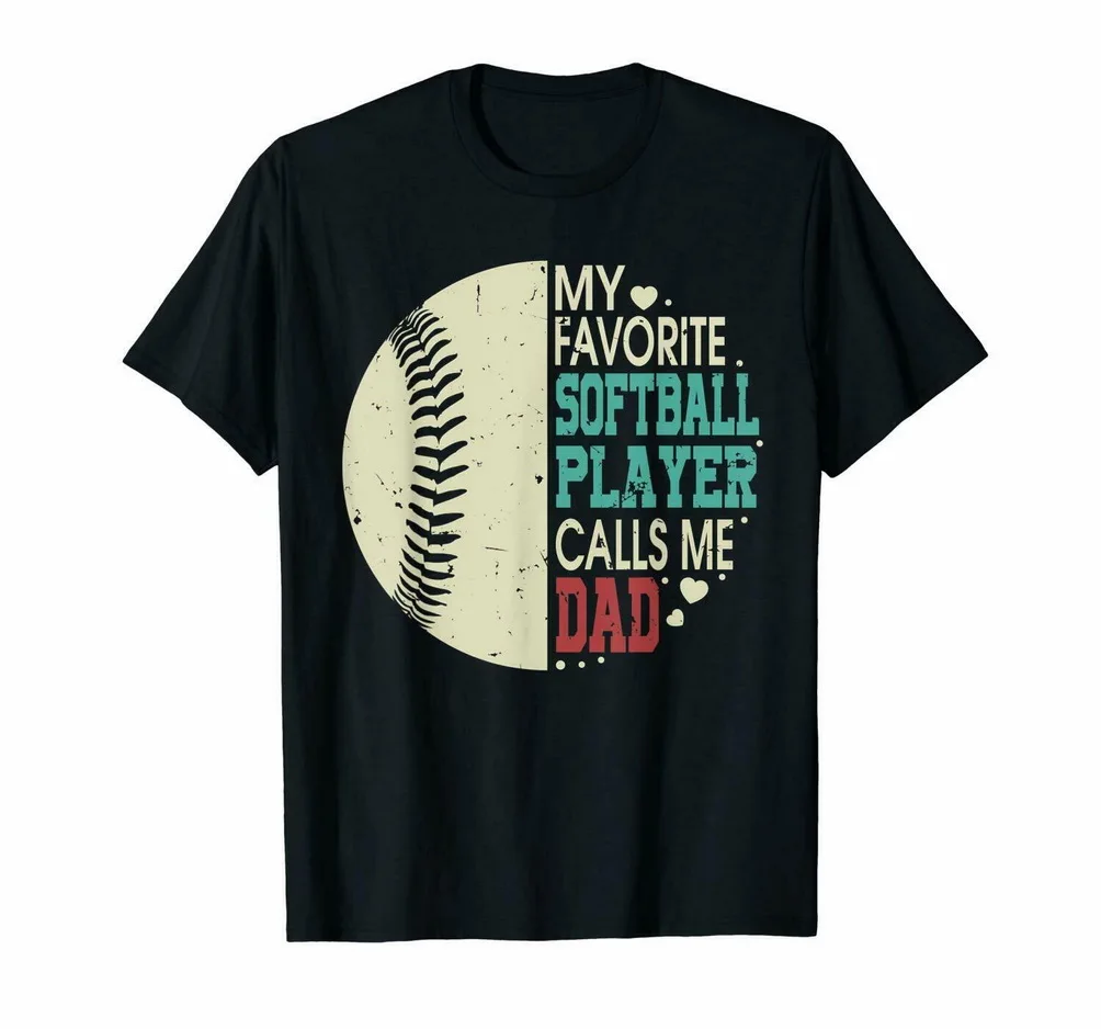 Футболка унисекс с надписью My Favorite Softball и Call Me Dad забавная футболка в стиле