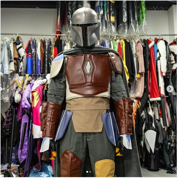 Xcoser мандалорский костюм косплей со шлемом полный комплект Хэллоуин Copslay вечерние
