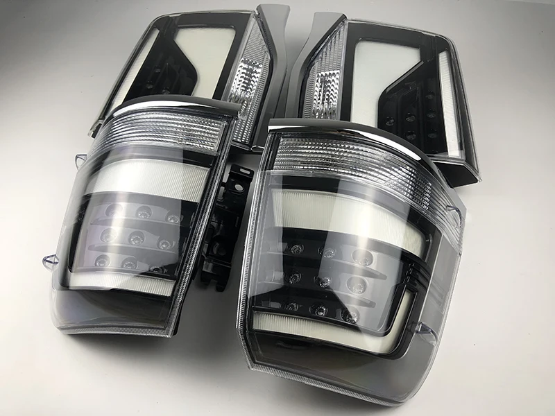 

For Toyota Land Cruiser LC200 2016-2018 Black TailLight LED Tail Light Rear Bumper Lamp LED DRL Brake Park Signal Stop Lamp