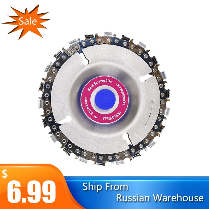 4 дюйма дробилка древесины цепная пила и диск 22 зуб шлифовальный станок для