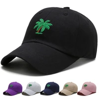 new arrival men women baseball cap coconut tree embroidery outdoor sports sun visor hats hip hop couples fashion snapback mz0328