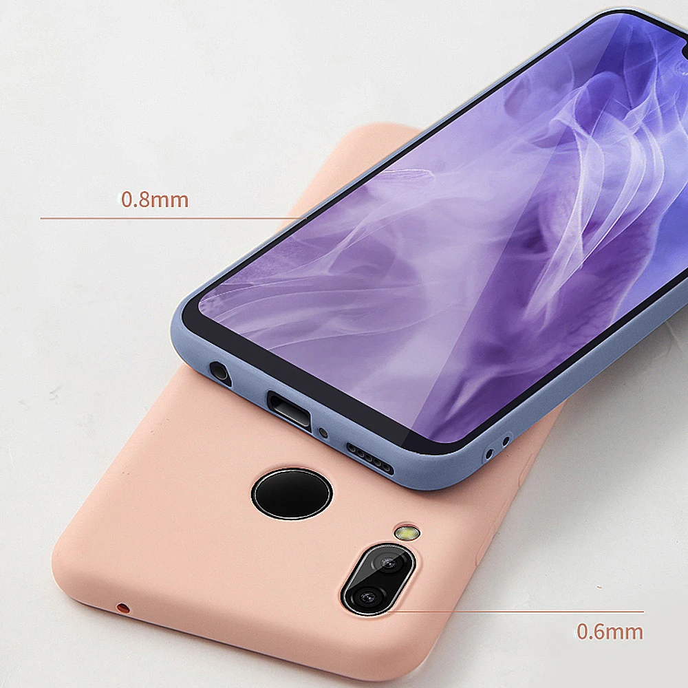 Чехол для Huawei P30 Lite P20 Pro Mate 20 однотонный силиконовый чехол Honor 8X 10i S 9X Premium 9 10 20Lite |