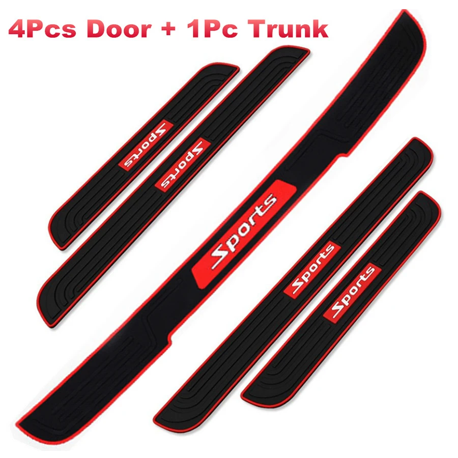 5 шт. Резиновая Защитная Накладка на порог автомобильной двери|Буксиры и