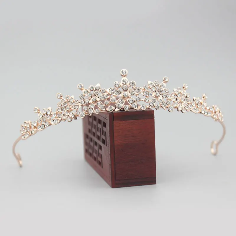 Роскошное и элегантное ожерелье со стразами жемчугом свадебный венец женщина