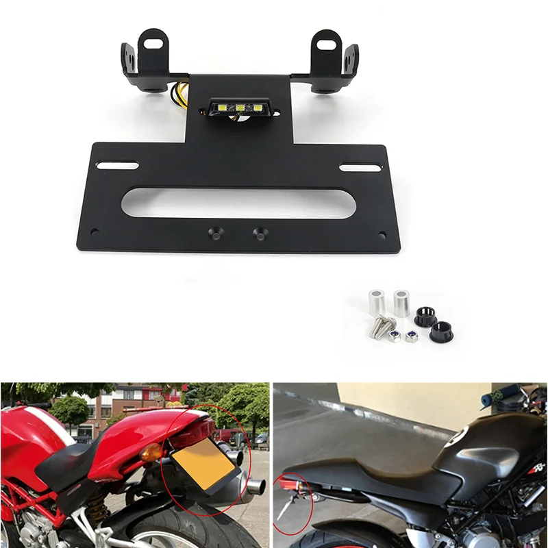 

Fit For Ducati Monster 400 620 695 750 800 900 1000 S2 S2r S4 S4r License Plate Holder Bracket Rear Tail Tidy Fender Eliminator