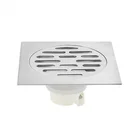 Сетчатый сифон для ванной и душа, из нержавеющей стали 304, 10 х10 см