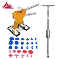 auto body dent lifter puller with slide hammer and 28 pcs different size tabs car repair tools dent removal tools
